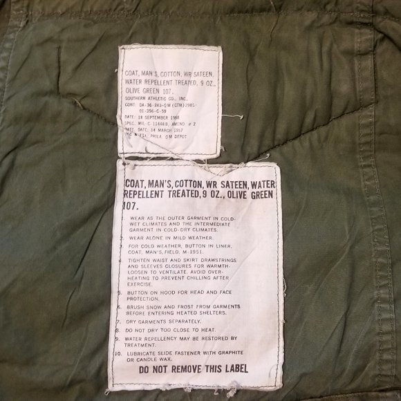 Vintage 1958 Army Military Jacket - Picture 6 of 10